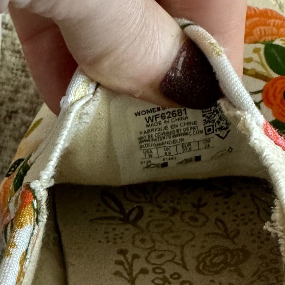 Keds X Rifle Paper Co Double Decker Meadow Slip On Sneakers - Picture 6 of 9